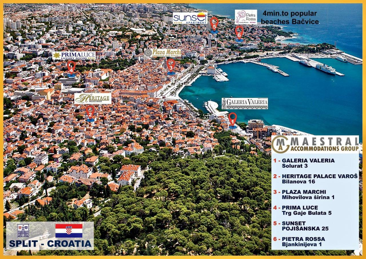 Pietra Rossa Hotel Split Exterior foto